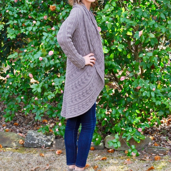 Chunky Knit Shawl Collar Sweater - Picture 8 of 8